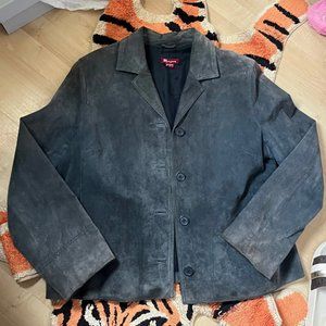 monsoon leather suede jacket